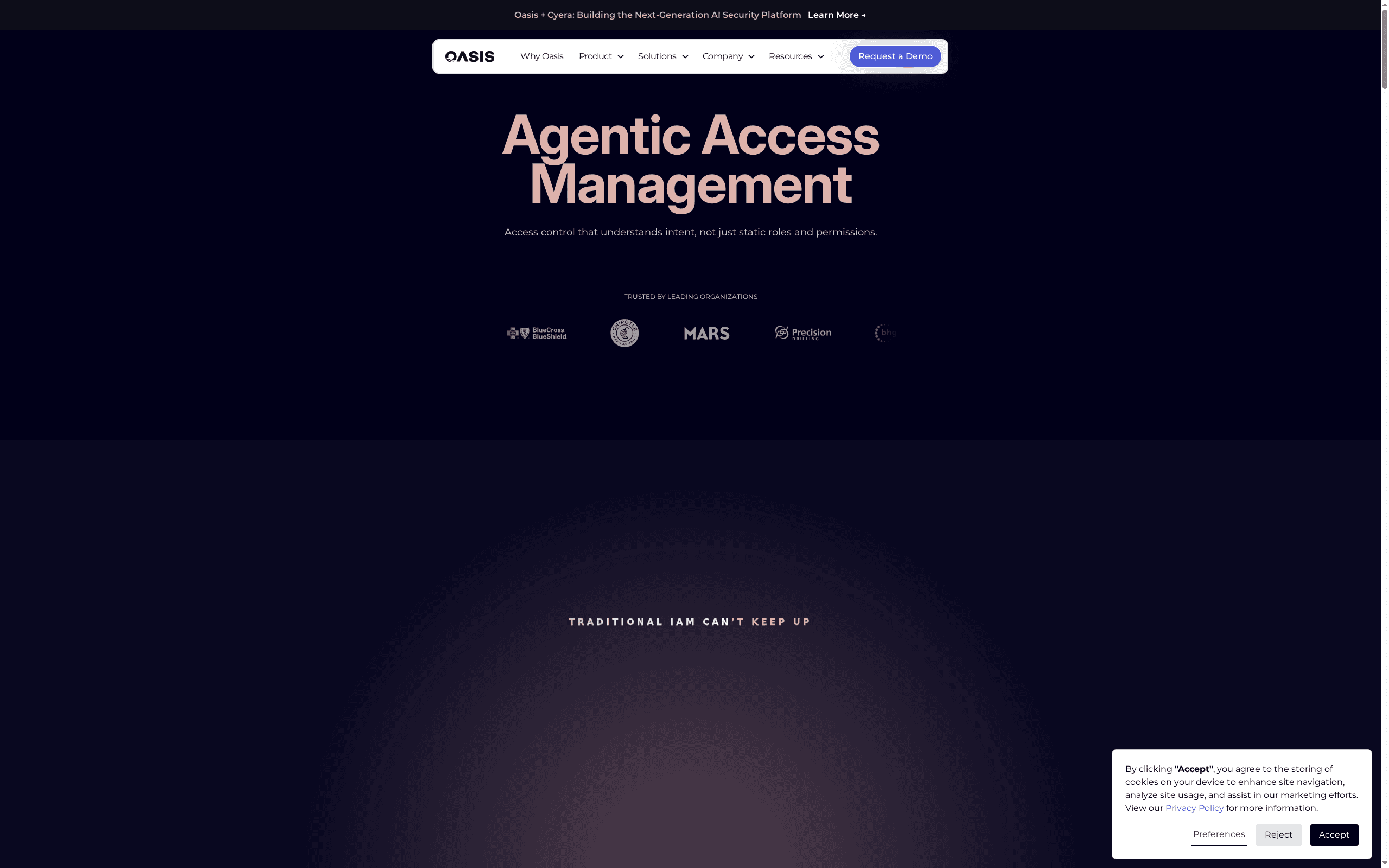Oasis Security -- Best for Session-Level Ephemeral Access