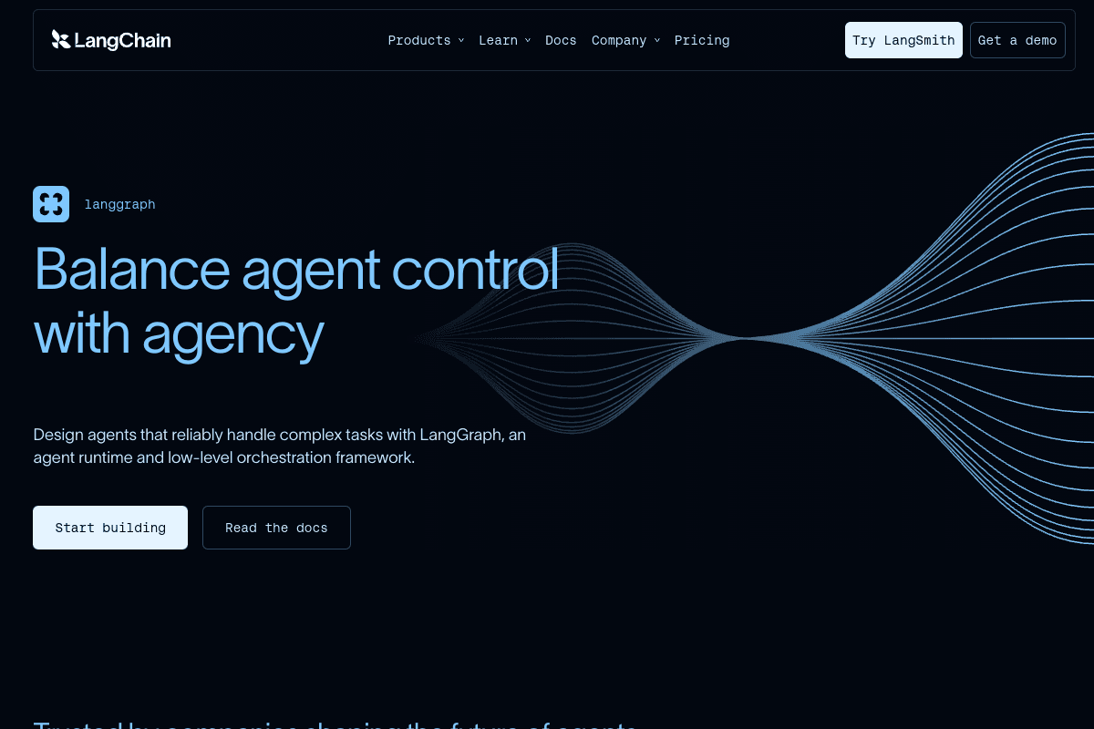 LangGraph (LangChain) -- Best for Custom Agent Architectures