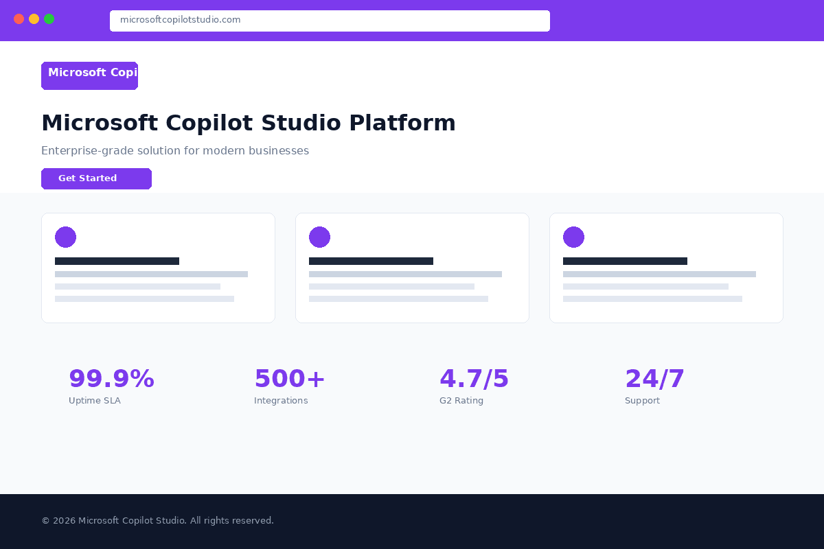 Microsoft Copilot Studio -- Best for Enterprise Microsoft Ecosystems