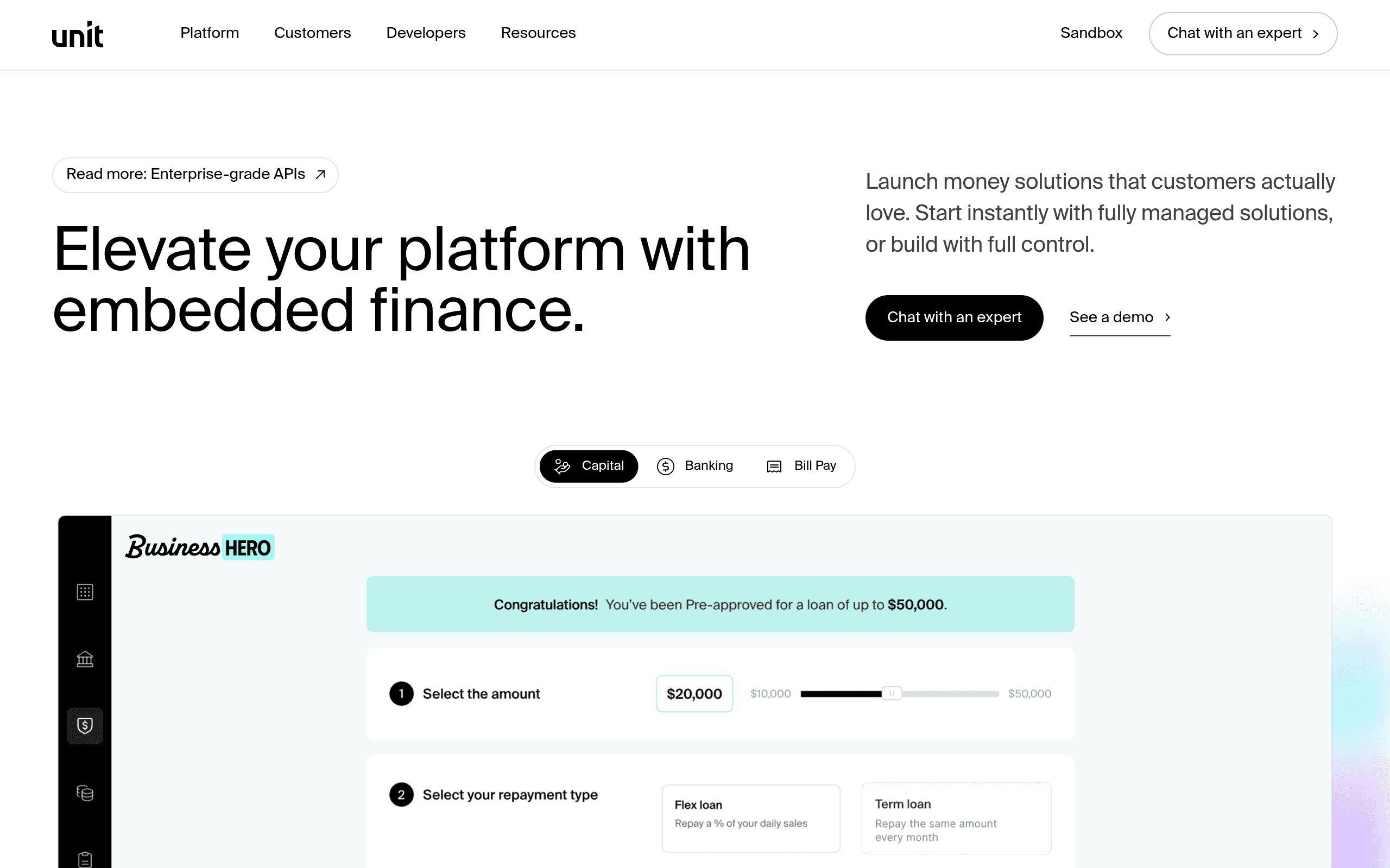 Unit -- Best Developer-First All-in-One Platform