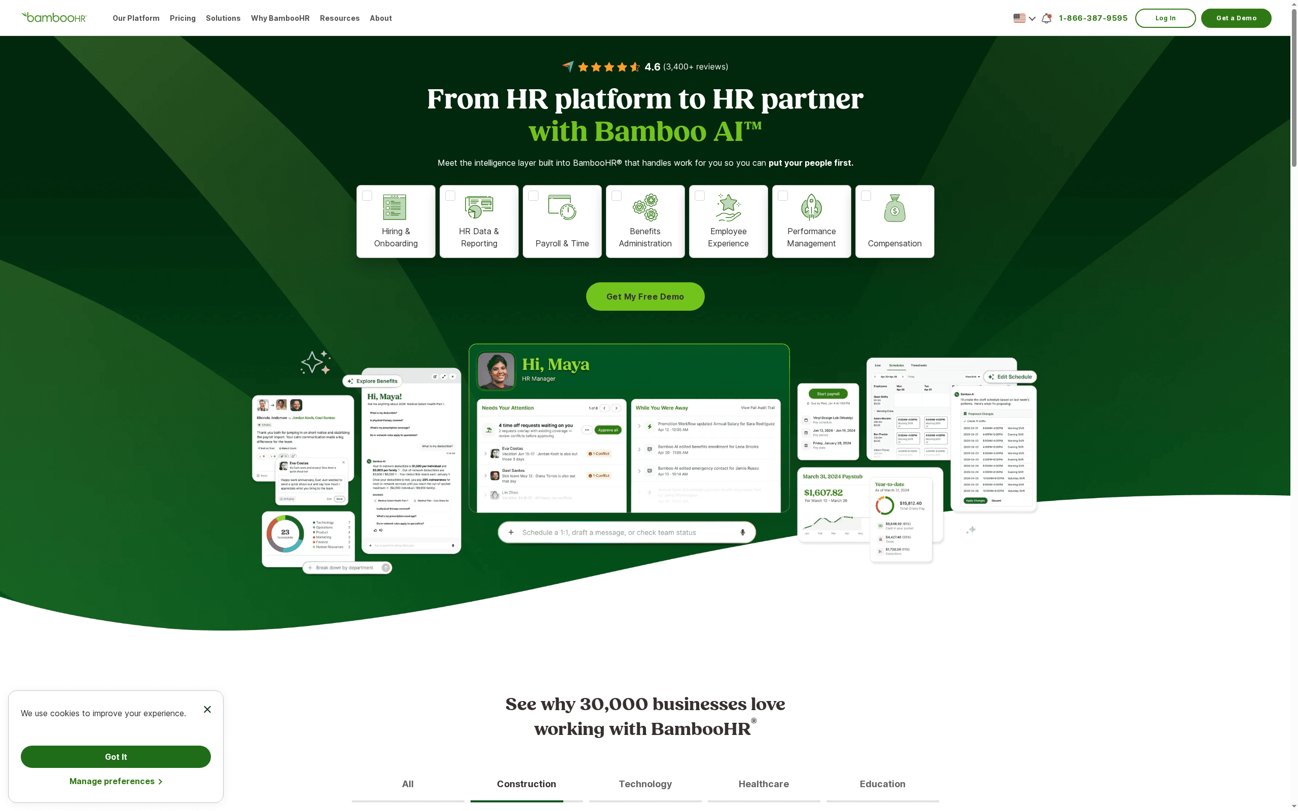 BambooHR -- Best HCM for Small Business