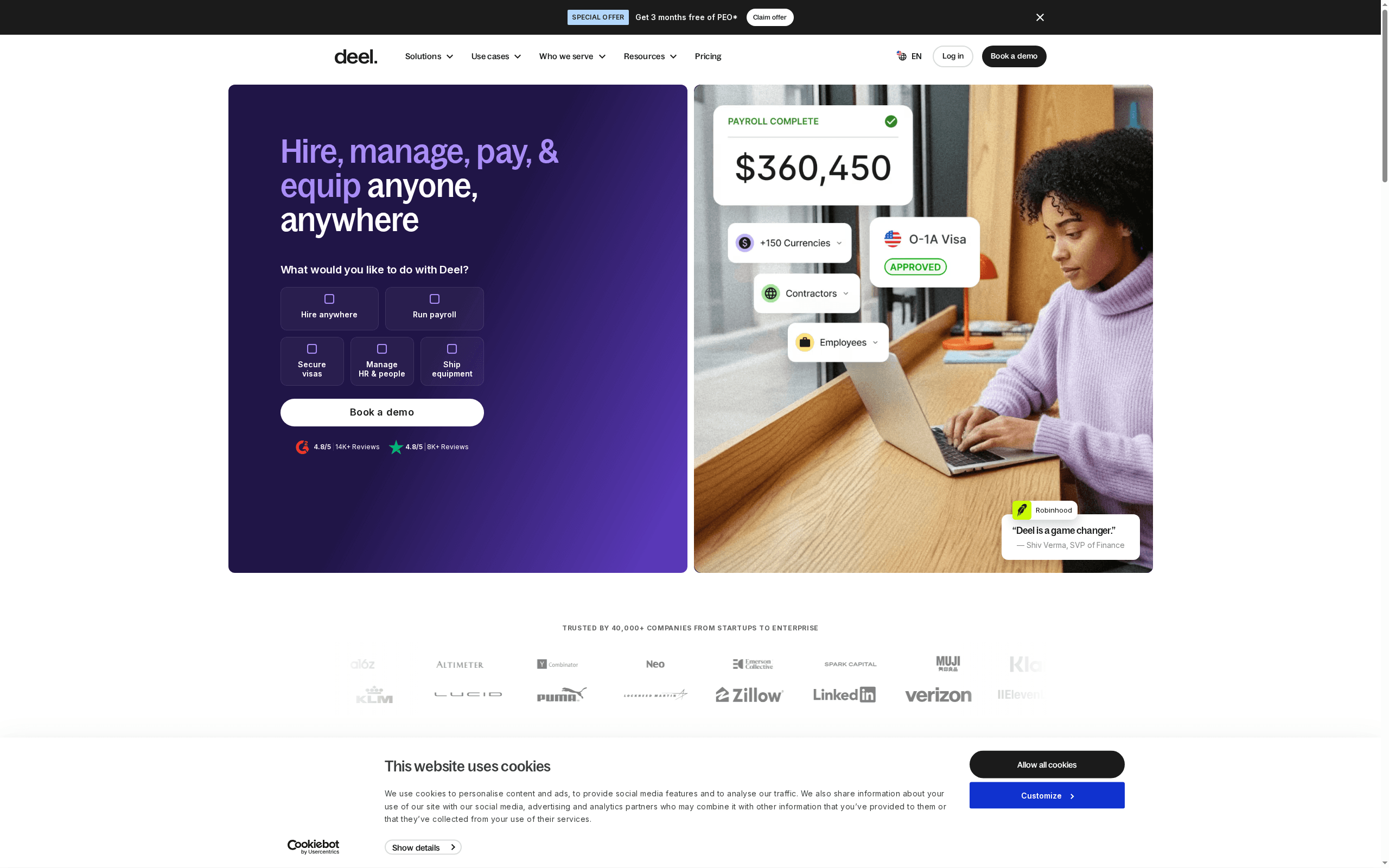 Deel HR -- Best for Global Compliance