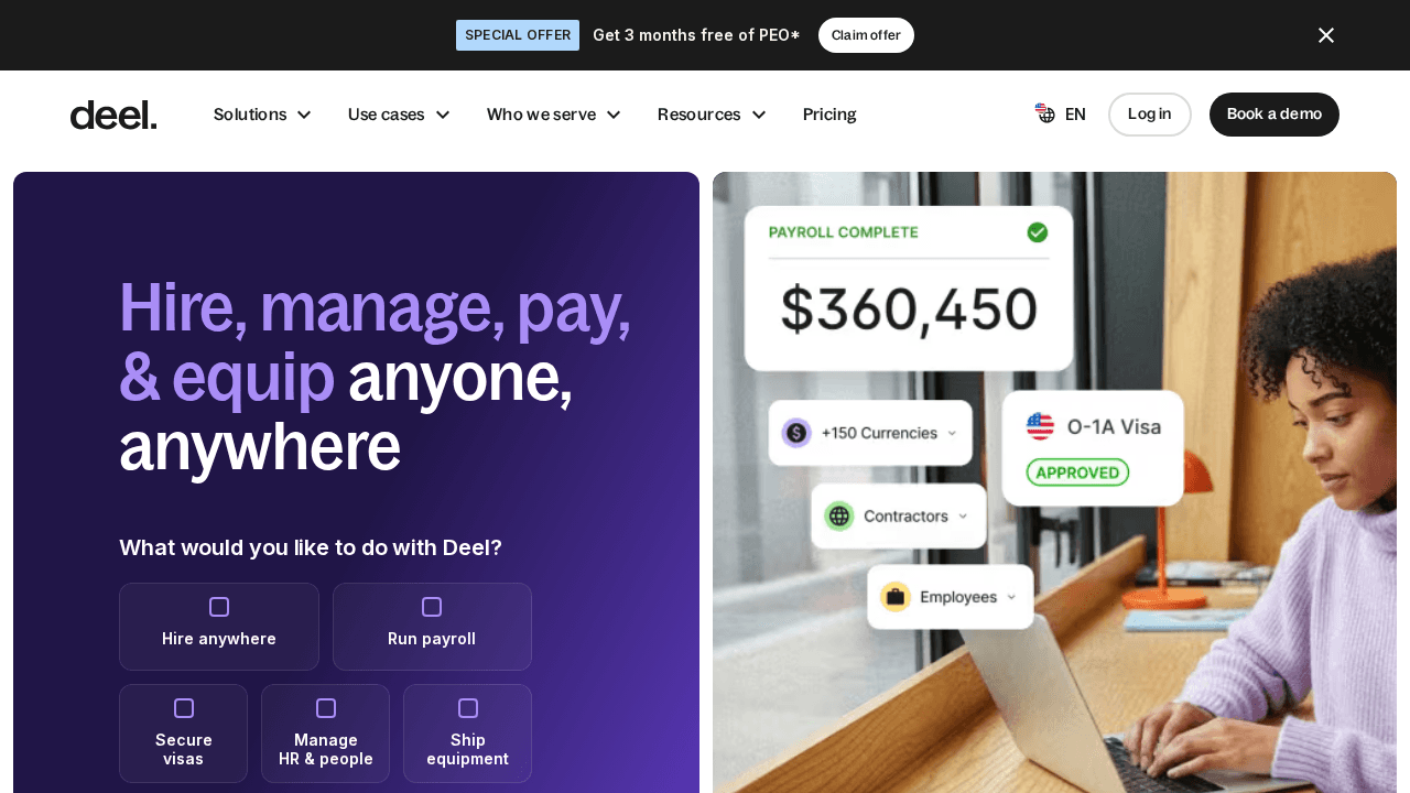 Deel -- Best for International Hiring