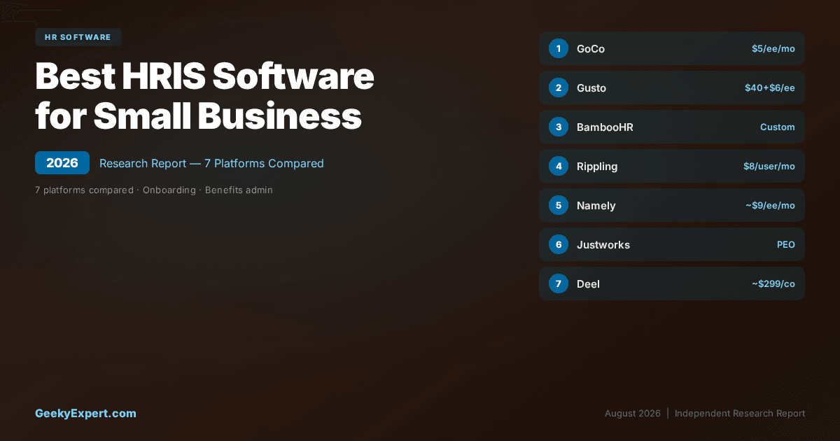 Best HRIS Software for Small Business (2026)