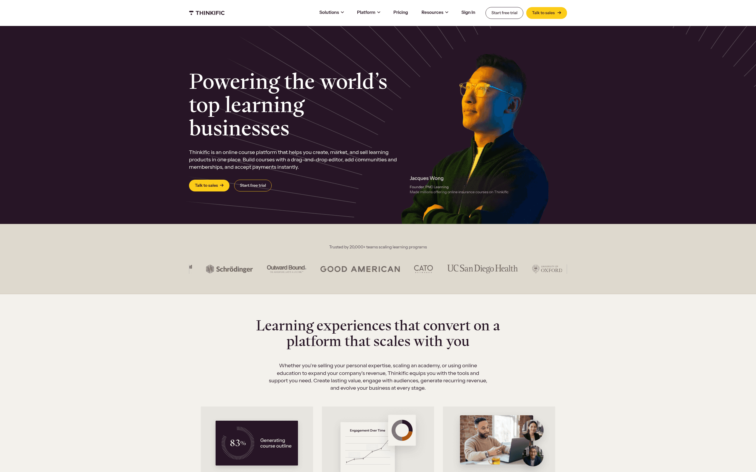 Thinkific -- Best for Selling Courses Externally