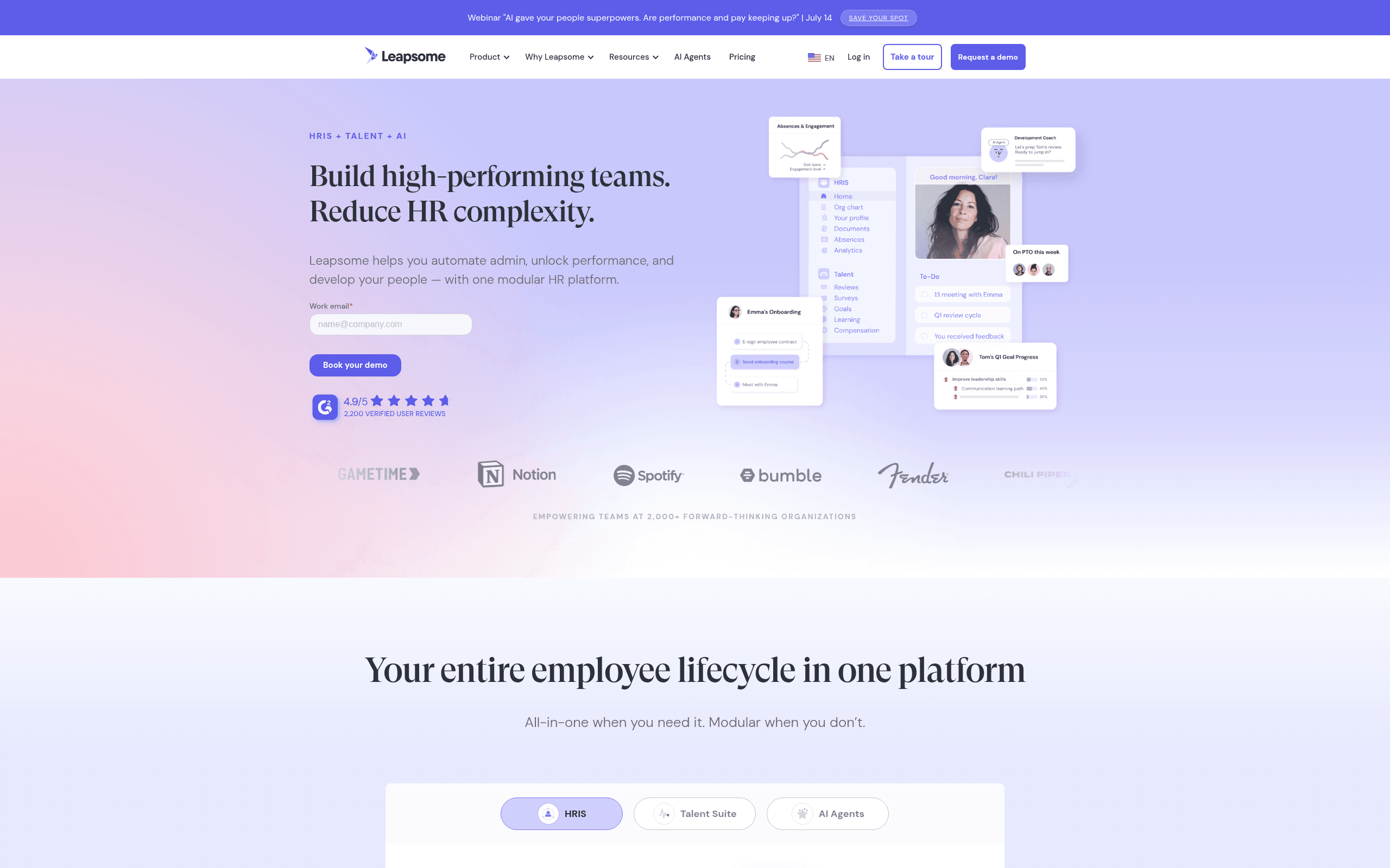Leapsome -- Best for Performance + Learning Combined