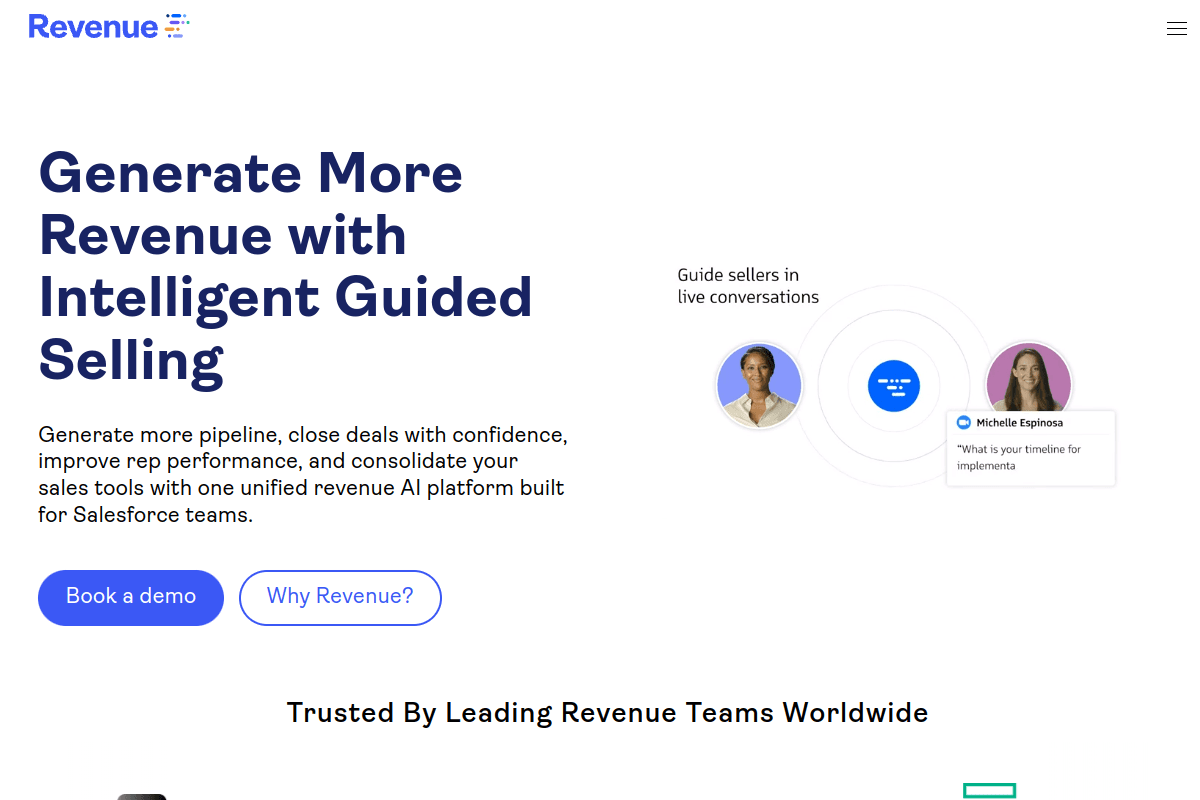 Revenue.io -- Best for Salesforce-Native Revenue Execution