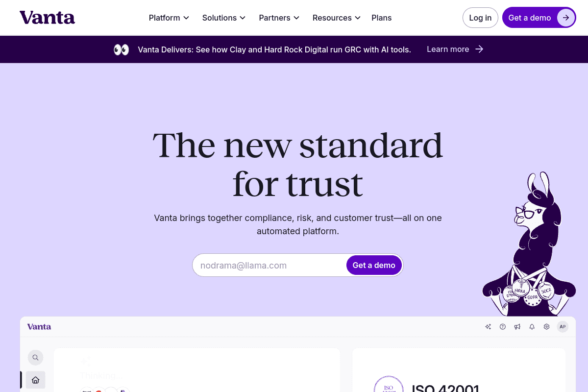 Vanta -- Best Compliance-First TPRM with Agentic AI