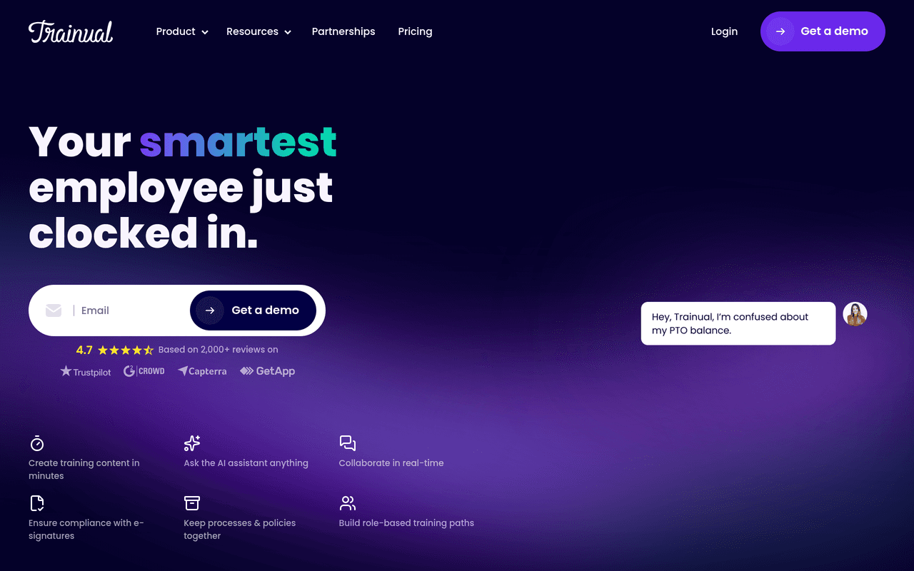 Trainual -- Best for Training/Onboarding